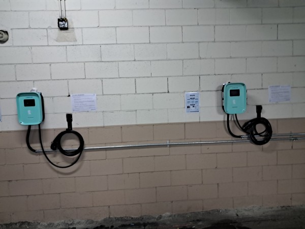 대우레시티 전기충전기 설치